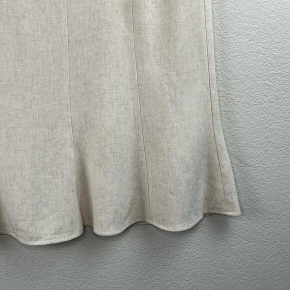 Courtenay Paneled Midi Skirt Heathered Cream NWT Plus Size 22W - Picture 7 of 14